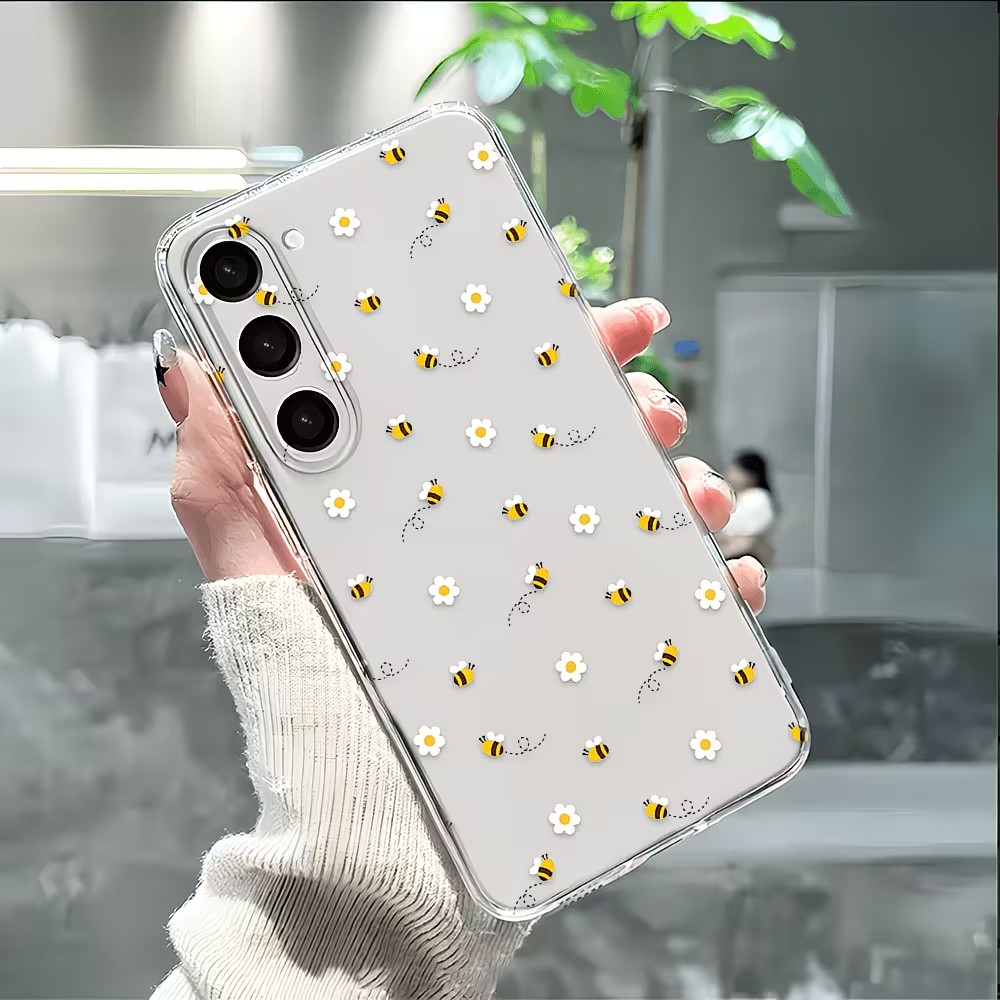 Transparent TPU Cute Bee Daisy - огляд і ціна Samsung Galaxy A55