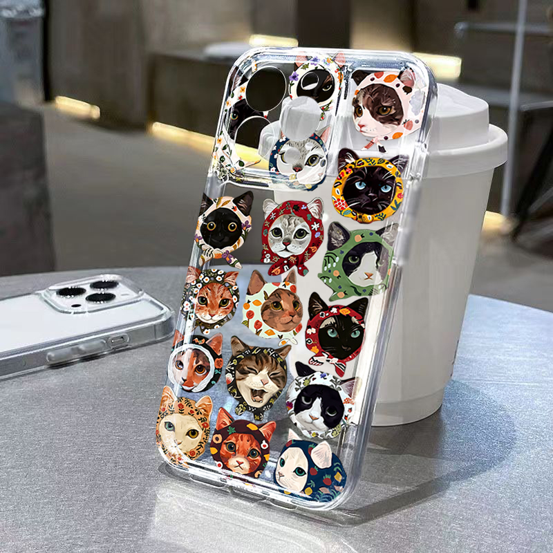 Cute Bandana Cat Clear Phone C - огляд і ціна Samsung Galaxy A55