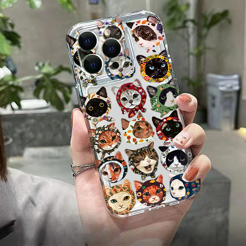 Cute Bandana Cat Clear Phone C - огляд і ціна Samsung Galaxy A55
