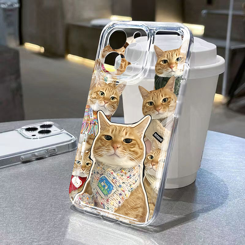 Cute Bandana Cat Clear Phone C - огляд і ціна Samsung Galaxy A55