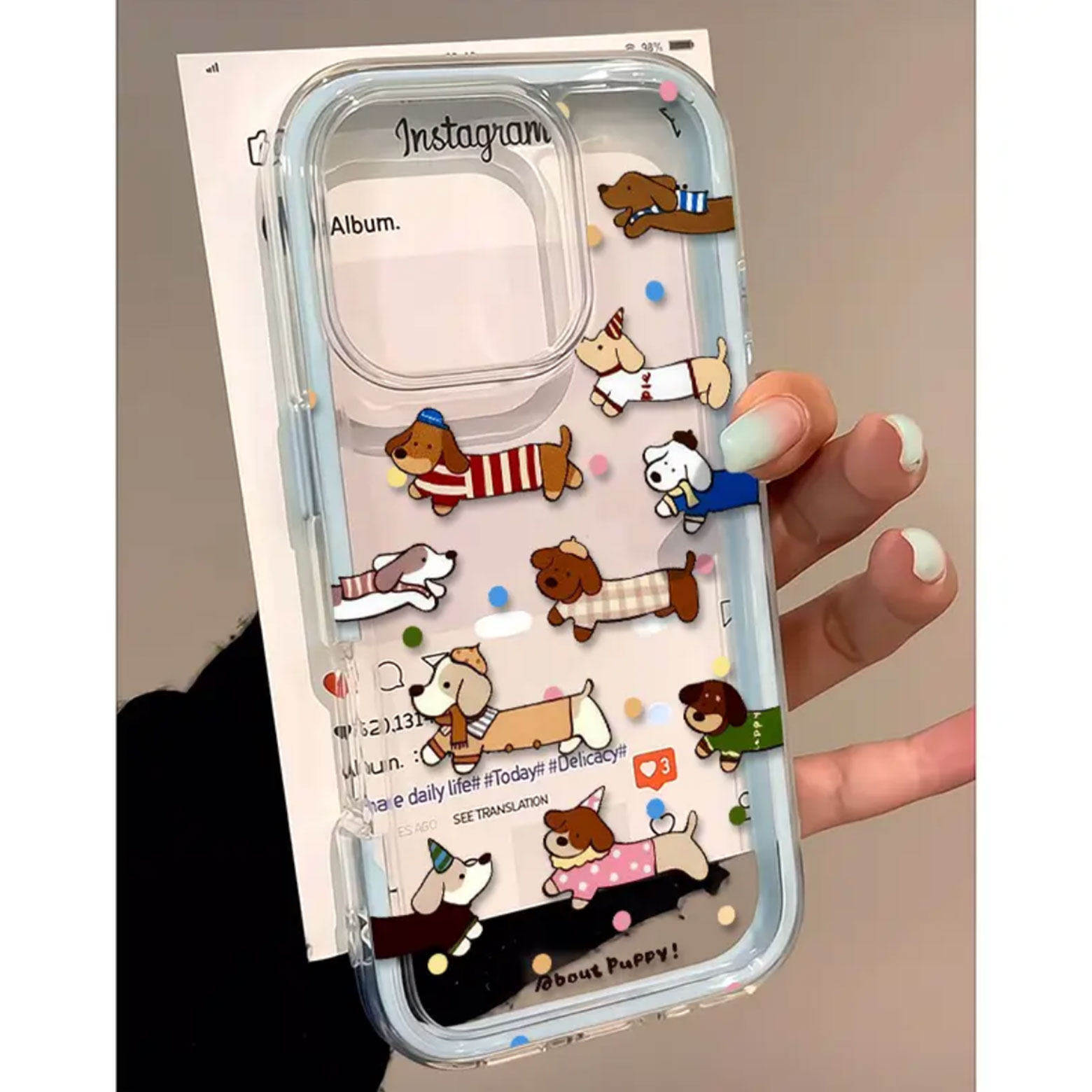 Cute Polka Dot Sausage Dog 2in - огляд і ціна Samsung Galaxy A55
