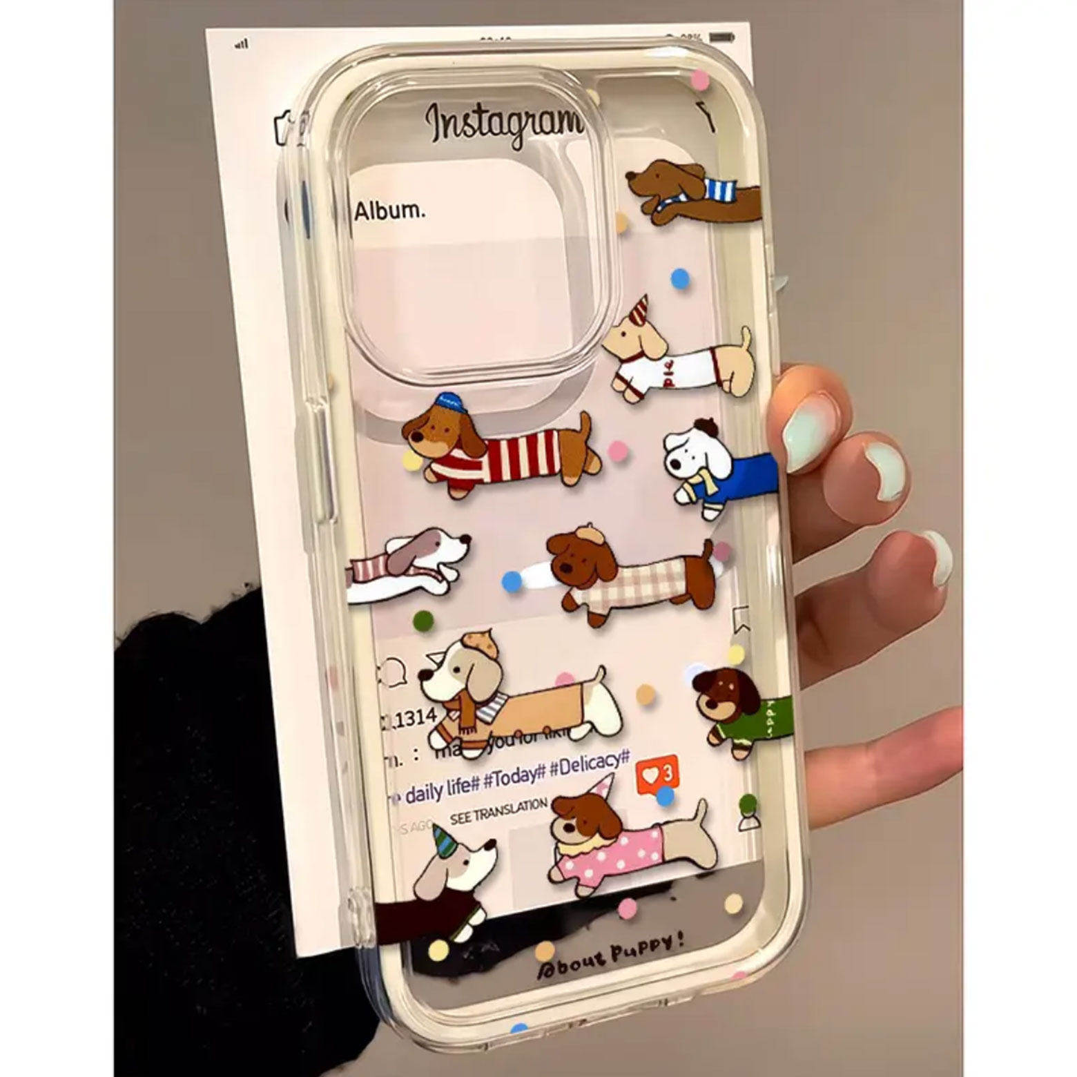 Cute Polka Dot Sausage Dog 2in - огляд і ціна Samsung Galaxy A55