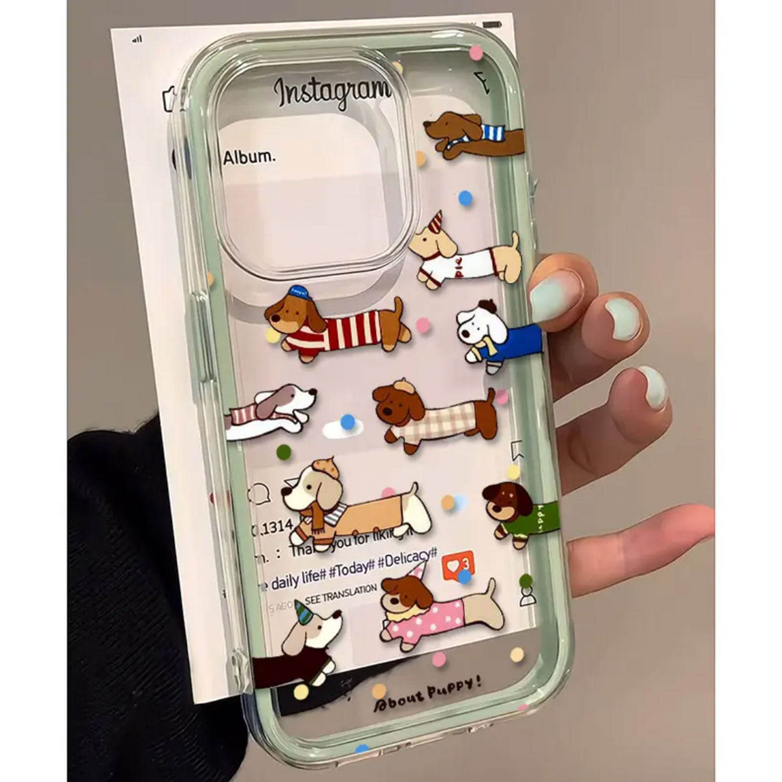 Cute Polka Dot Sausage Dog 2in - огляд і ціна Samsung Galaxy A55