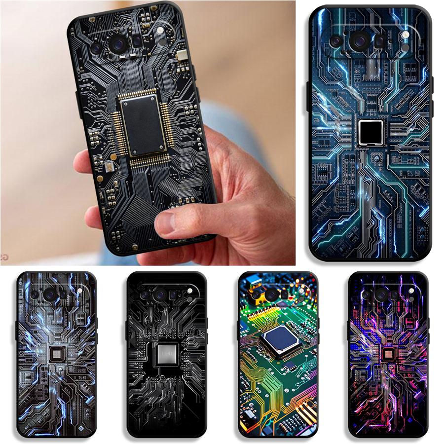 Retro Circuit Board Funda Phon - огляд і ціна Google Pixel 9 Pro