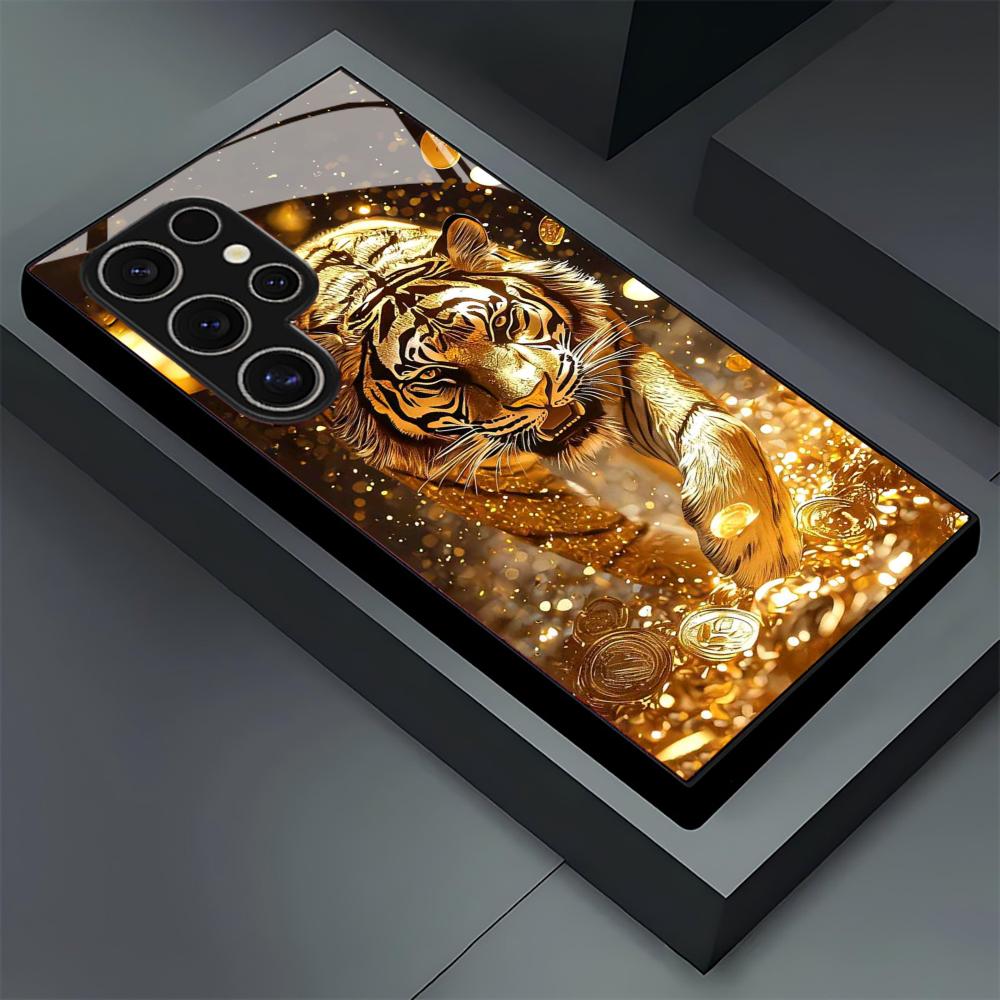 Tiger pattern glass Phone Case - огляд і ціна Samsung Galaxy S25